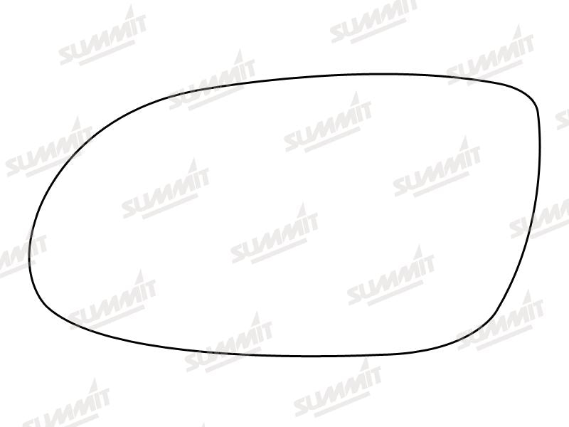 Summit Heated Base Plate With Blind Spot Mirror Glass fits Mercedes W168 A Class LHS Summit - Dynamic Drive