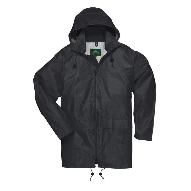 Portwest Classic Rain Jacket - Black - XX Large Portwest - Dynamic Drive