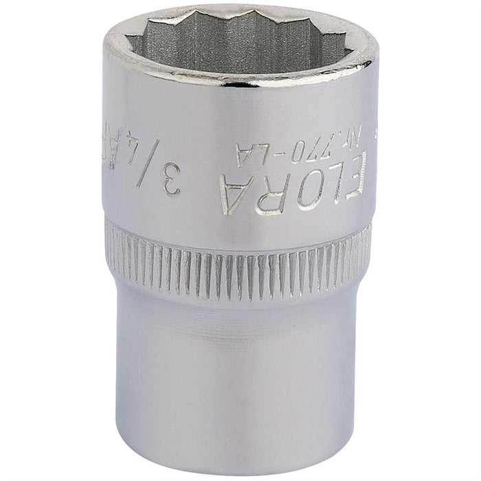 Draper Elora Bi-Hexagon Socket, 1/2" Sq. Dr., 3/4" 24418 Draper - Dynamic Drive
