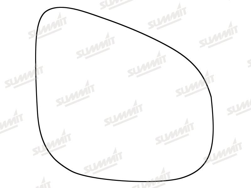 Summit Stick-On Standard Mirror Glass fits Renault Kangoo 12 on RHS Summit - Dynamic Drive