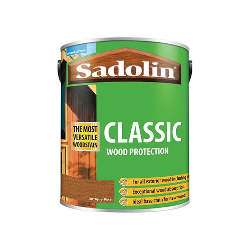 Sadolin Classic Wood Protection Antique Pine 5 litre Sadolin - Dynamic Drive