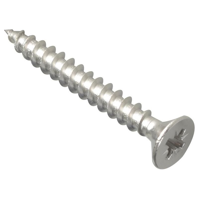 Forgefix Multi-Purpose Pozi Compatible Screw CSK ST S/Steel 5.0 x 40mm Box 200 ForgeFix - Dynamic Drive