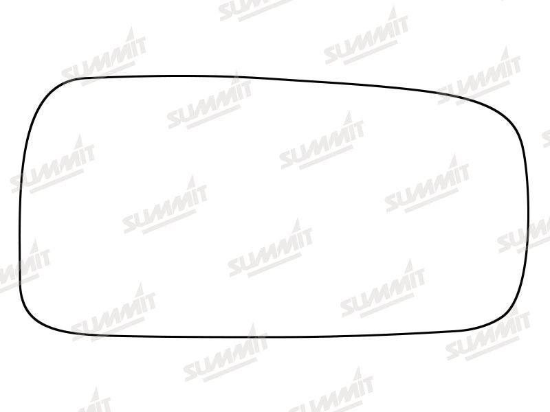 Summit Stick-On Standard Mirror Glass fits Vauxhall Astra Cavalier RHS Summit - Dynamic Drive