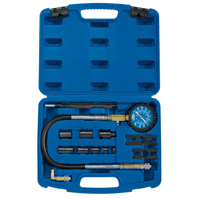 Draper Commercial Vehicle Diesel Compression Test Kit (13 Piece) 35877 Draper - Dynamic Drive