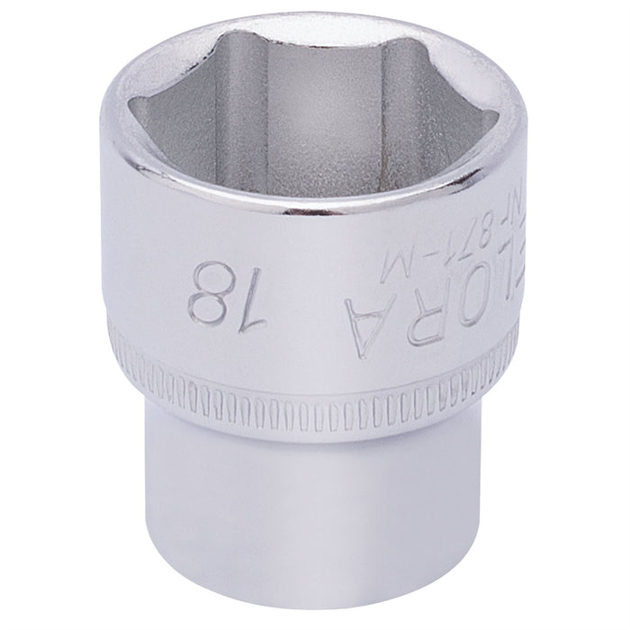 Draper Elora Hexagon Socket, 3/8" Sq. Dr., 18mm 15235 Draper - Dynamic Drive