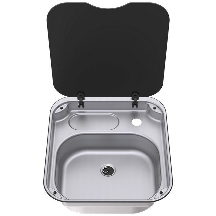 Thetford Series 34 Sink with Glass Lid, 400mm x 445mm Thetford - Dynamic Drive