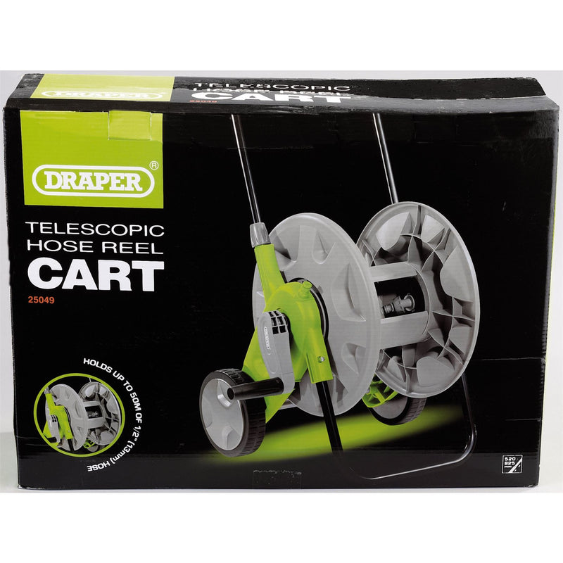Draper Garden Hose Reel Cart, 50m Capacity 25049 Draper - Dynamic Drive