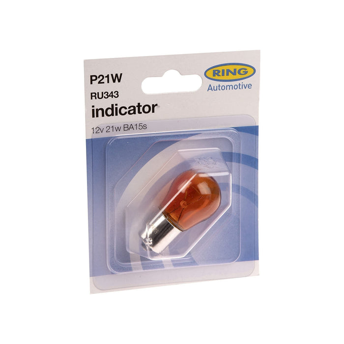 Ring Automotive RU343 12V 21W Ba15S Scc Indicator (Amber) Ring - Dynamic Drive