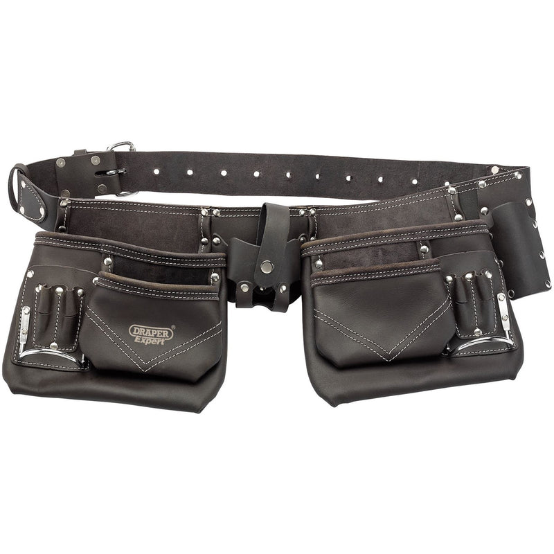 Draper Oil-Tanned leather Double Pouch Tool Belt 03138 Draper - Dynamic Drive