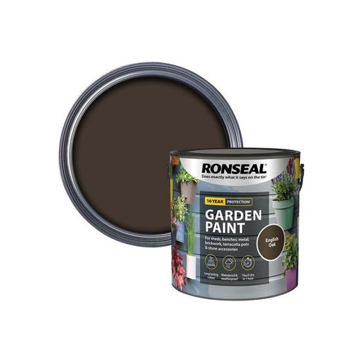 Ronseal Garden Paint English Oak 2.5 litre Ronseal - Dynamic Drive