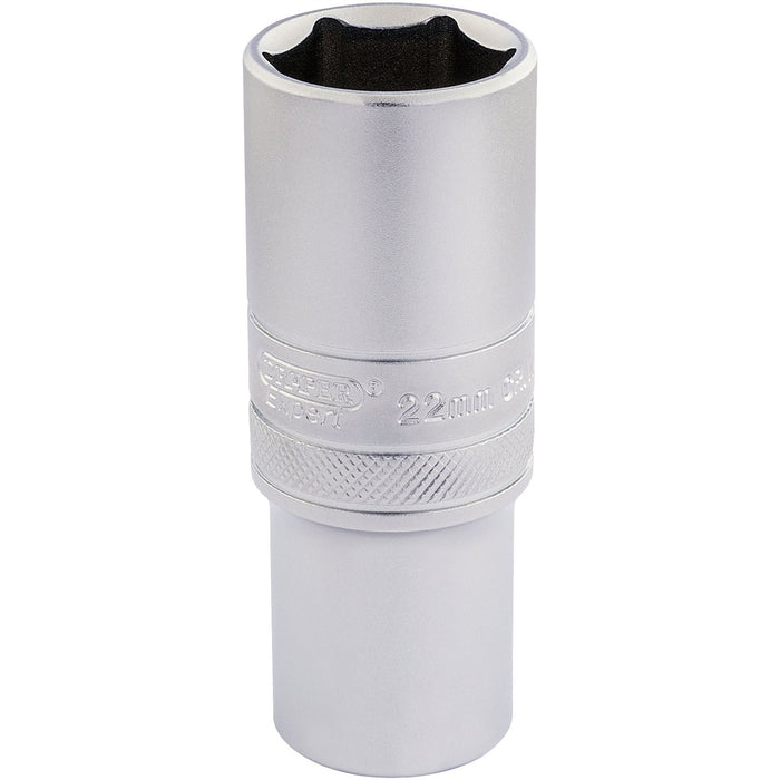 Draper 6 Point Metric Deep Socket, 1/2" Sq. Dr., 22mm 16654 Draper - Dynamic Drive