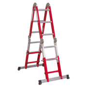 Sealey Aluminium Multipurpose Ladder EN 131 Adjustable Height AFPL2 Sealey - Dynamic Drive