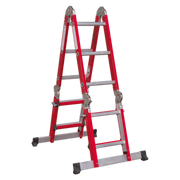 Sealey Aluminium Multipurpose Ladder EN 131 Adjustable Height AFPL2 Sealey - Dynamic Drive