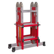 Sealey Aluminium Multipurpose Ladder EN 131 Adjustable Height AFPL2 Sealey - Dynamic Drive