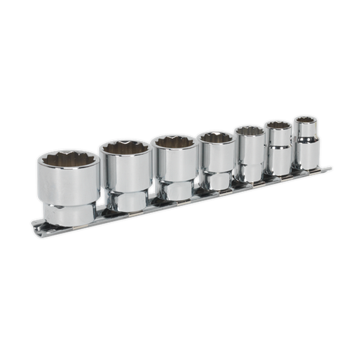Sealey Socket Set 7pc 3/8"Sq Drive Whitworth AK2676 Sealey - Dynamic Drive