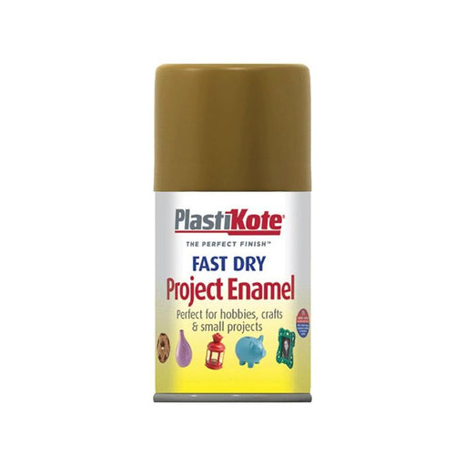 Plastikote Fast Dry Enamel Aerosol Antique Gold 100ml PlastiKote - Dynamic Drive