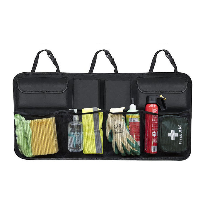 Car Boot Organiser Back Seat Hanging Pocket Large Tidy Storage Bag Accessories Streetwize - Dynamic Drive