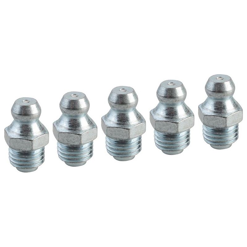 Faithfull Grease Nipple Straight M8 x 1.0 (Pack 5) Faithfull - Dynamic Drive