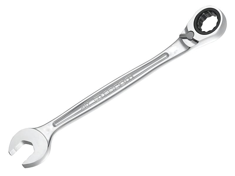 Facom 467B.27 Anti Slip Combination Ratcheting Spanner 27mm Facom - Dynamic Drive