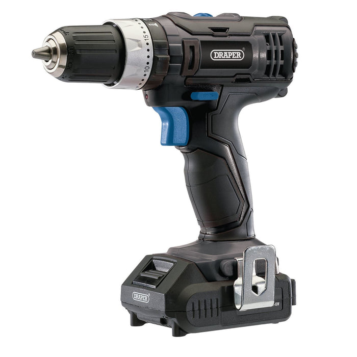 Draper D20 20V Combi Drill Kit, 1 x 2.0Ah Battery, 1 x Charger 03509 Draper - Dynamic Drive