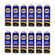 12x NAPA High Performance White Lithuim Grease 500ml Lubrication Spray Aerosol NAPA - Dynamic Drive