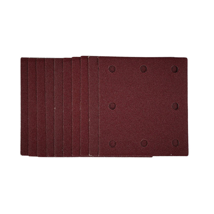 Draper 1/4 Sanding Sheets with Hook and Loop, 115 x 105mm, 80 Grit (Pack of 10) Draper - Dynamic Drive