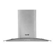 Baridi Curved Glass Cooker Hood Carbon Filters & LED Lights 60cm Stainless Steel Baridi - Dynamic Drive