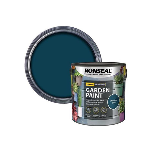 Ronseal Garden Paint Midnight Blue 2.5 litre Ronseal - Dynamic Drive