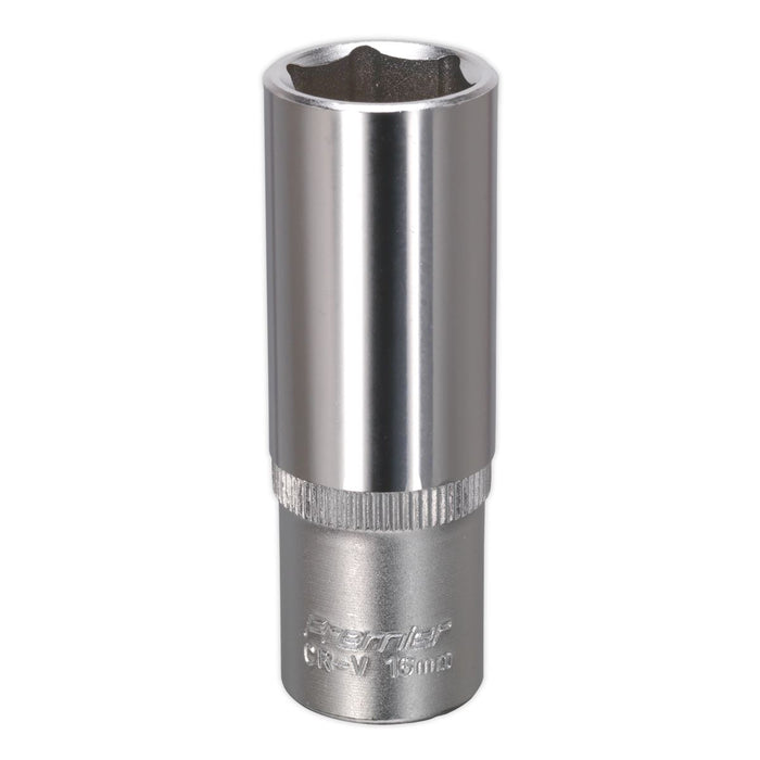Sealey WallDrive Socket 16mm Deep 3/8"Sq Drive S3816D Sealey - Dynamic Drive