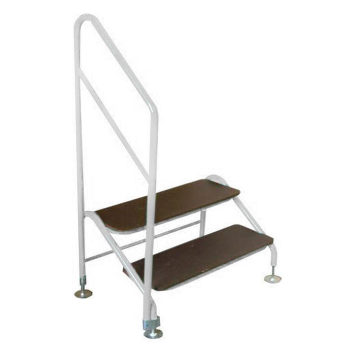 AG Free Standing 2 Tread Step (White/Green) for Caravan/Motorhome AG - Dynamic Drive