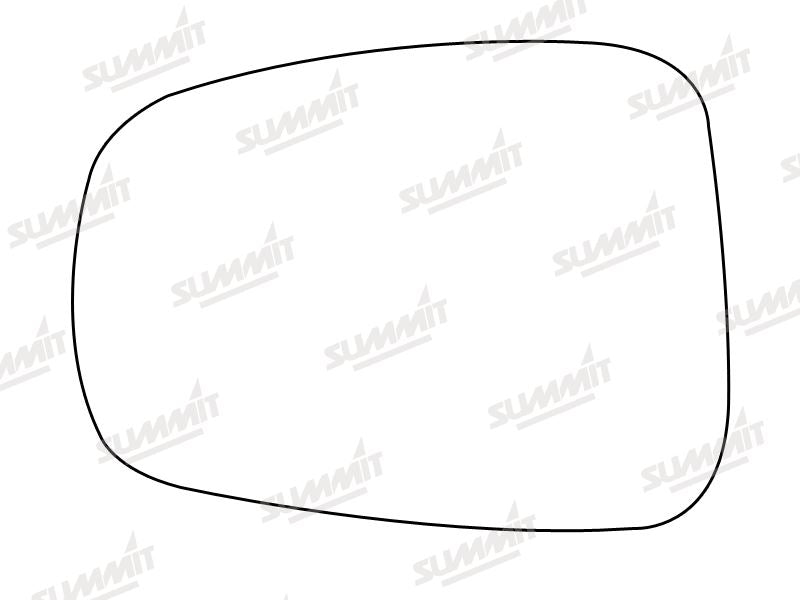 Summit Stick-On Aspheric Mirror Glass fits Citroen C8, Fiat Ulysee, Lancia Phedra Peug 807 LHS Summit - Dynamic Drive