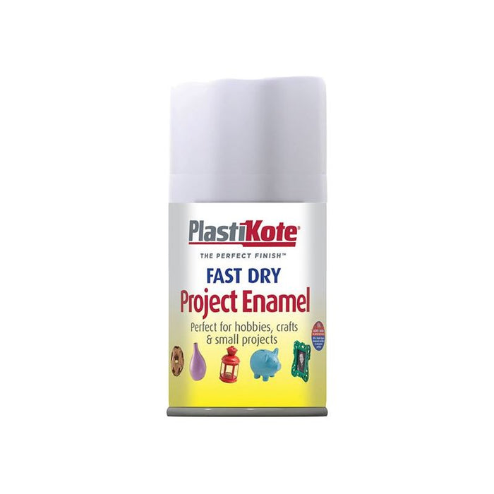Plastikote Fast Dry Enamel Aerosol Matt White 100ml PlastiKote - Dynamic Drive