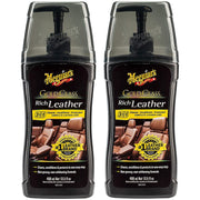 2x Meguiar's G17914EU Gold Class Rich Leather Cleaner and Conditioner 400ml Meguiar's - Bars 4 Cars