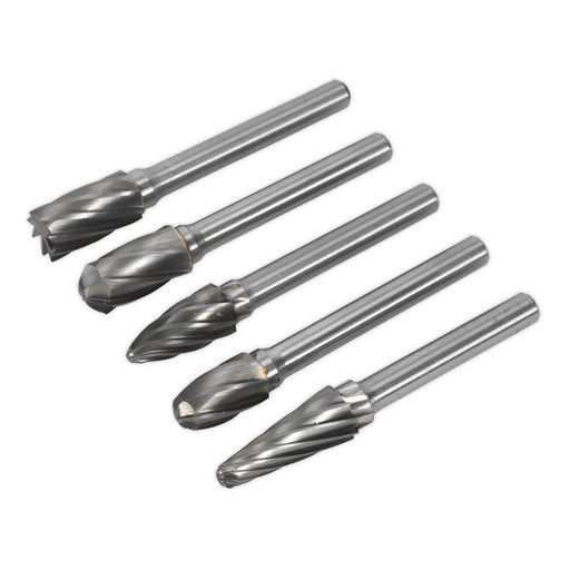 Sealey Tungsten Carbide Rotary Burr Set 5pc Ripper/Coarse SDBCK5 Sealey - Dynamic Drive