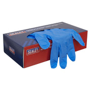 Sealey Premium Powder-Free Disposable Nitrile Gloves Large Pack of 100 SSP55L Sealey - Dynamic Drive