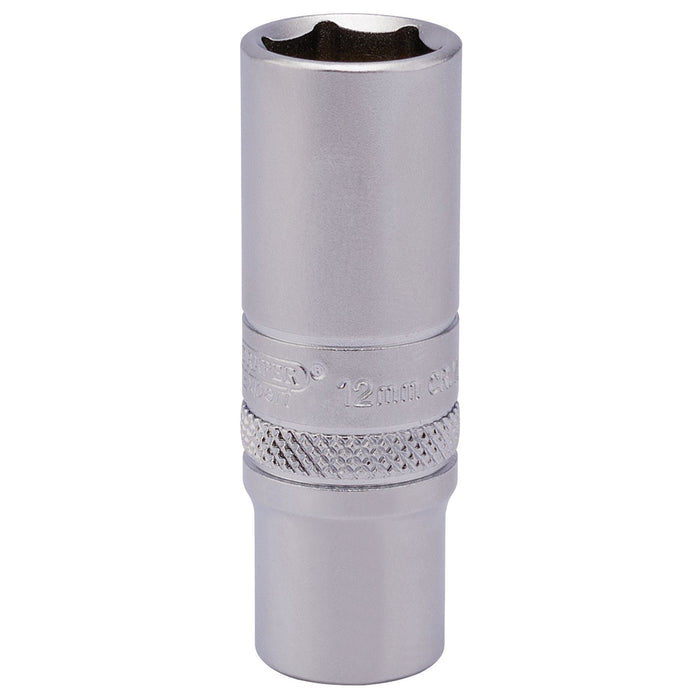 Draper 6 Point Deep Socket, 1/4" Sq. Dr., 12mm 82142 Draper - Dynamic Drive