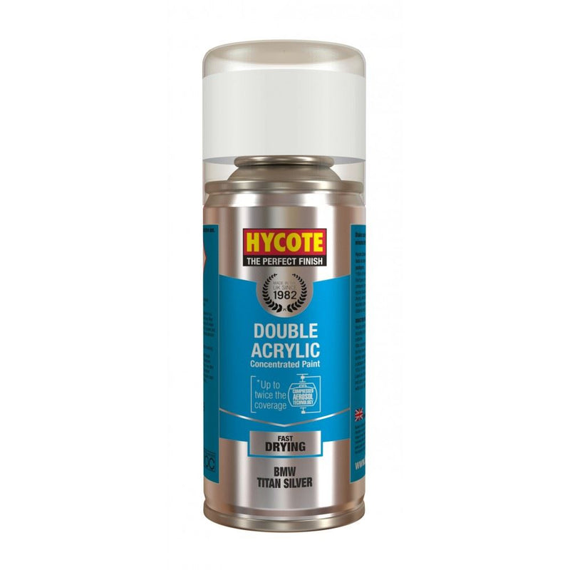 6x Hycote Aerosol Paint for Bmw Titan/Titanium Silver (Metallic)150ml Hycote - Dynamic Drive