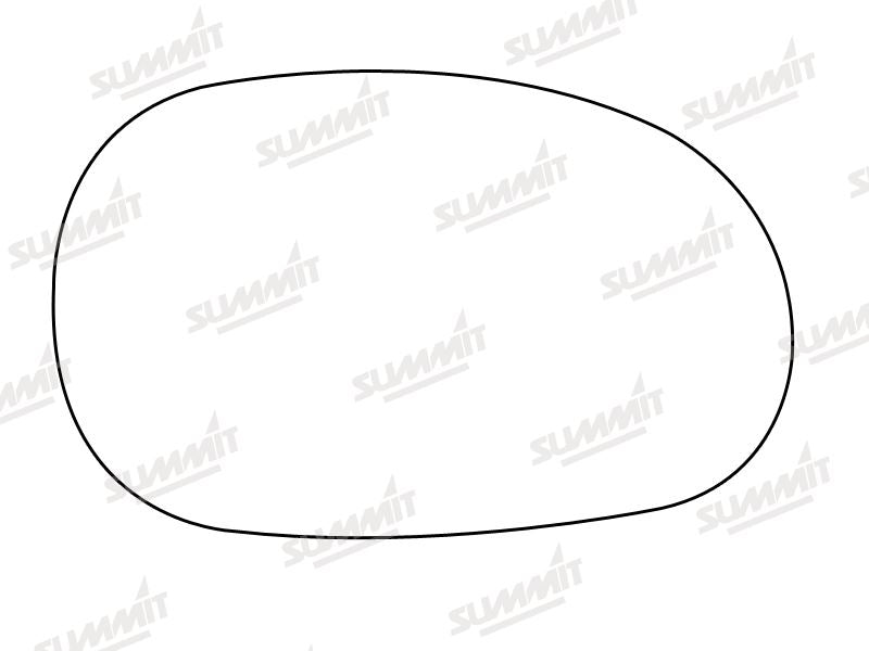 Summit Stick-On Standard Mirror Glass fits Renault Laguna RHS Summit - Dynamic Drive