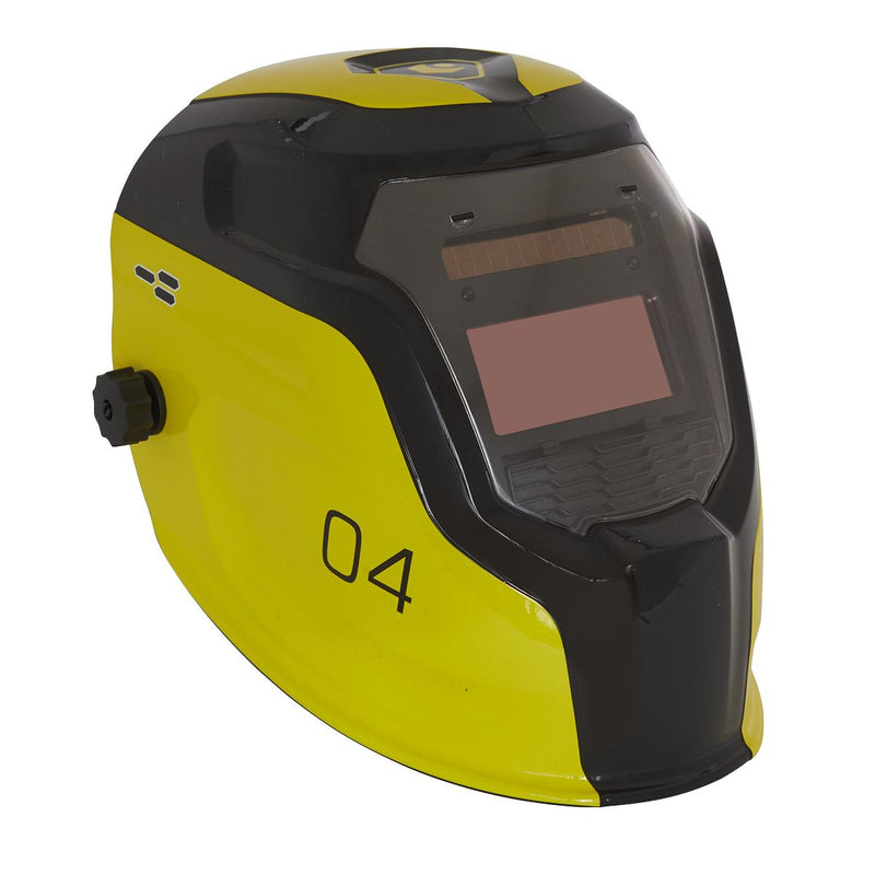 Sealey Auto Darkening Welding Helmet Shade 9-13 Yellow PWH4 Sealey - Dynamic Drive