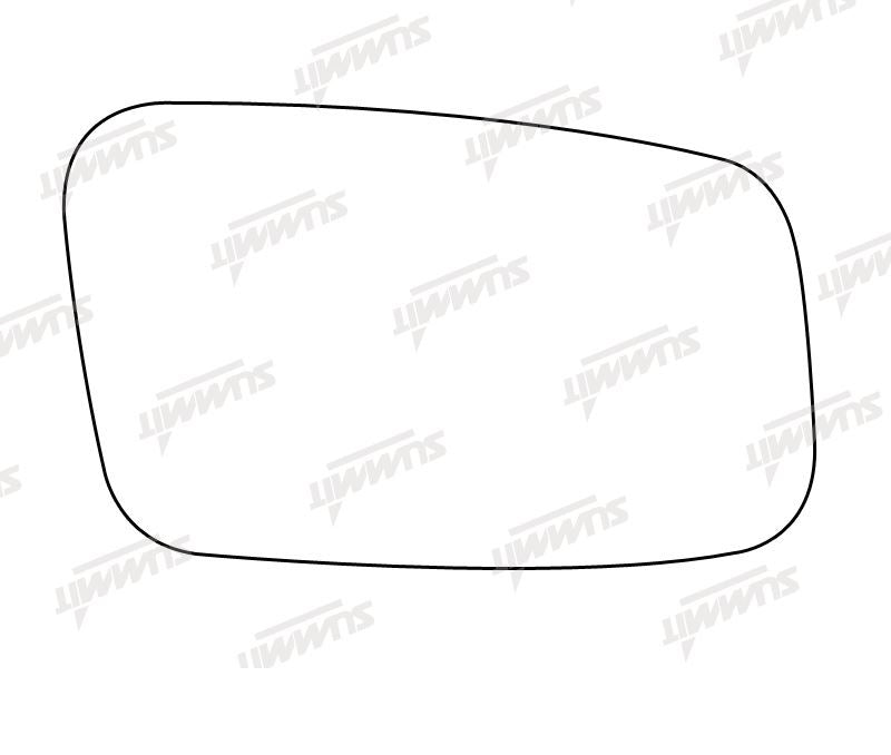 Summit Stick-On Standard Mirror Glass fits Volvo 850, S40 V40 RHS Summit - Dynamic Drive