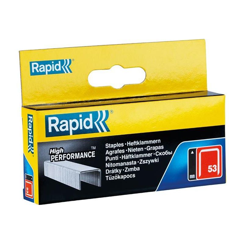 Rapid 53/14B 14mm Galvanised Staples (Box 2500) Rapid - Dynamic Drive