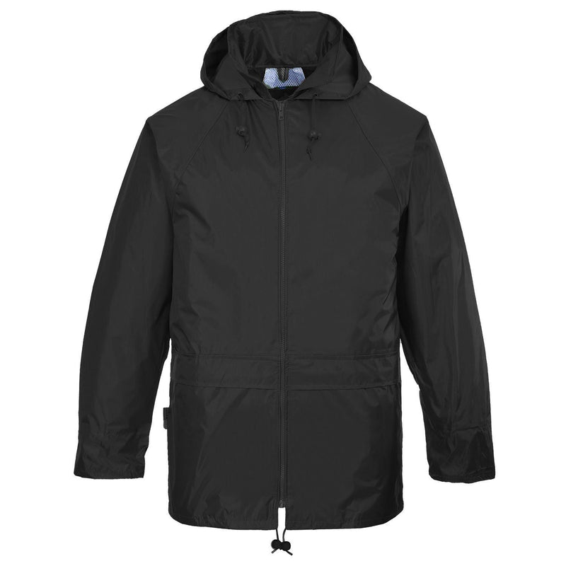 Portwest Classic Rain Jacket - Black - XX Large Portwest - Dynamic Drive