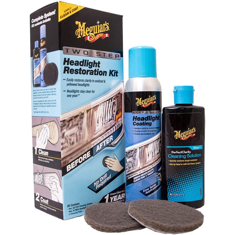 2x Meguiar's G2970EU Two Step Headlight Restoration Kit Meguiar's - Bars 4 Cars