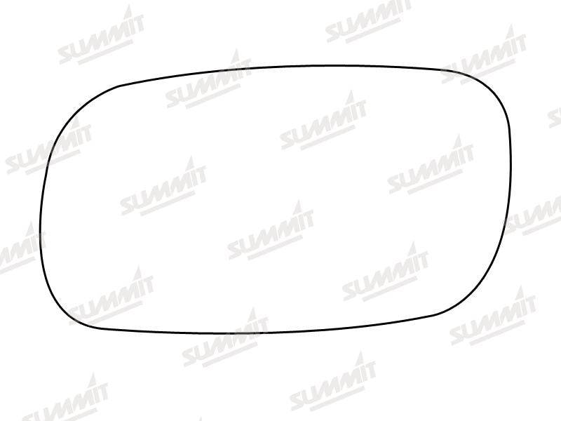 Summit Stick-On Standard Mirror Glass fits Vauxhall Astra LHS Summit - Dynamic Drive