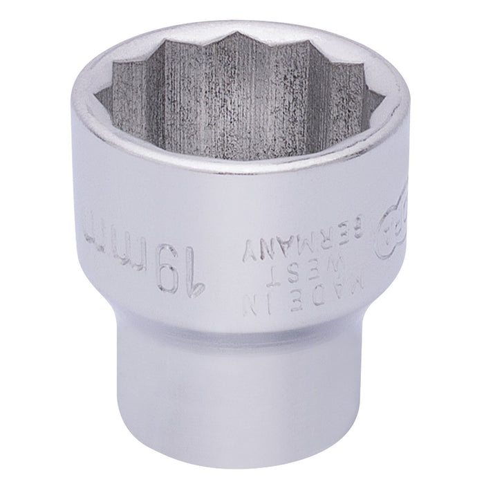 Draper Elora Bi-Hexagon Socket, 3/8" Sq. Dr., 19mm 25953 Draper - Dynamic Drive