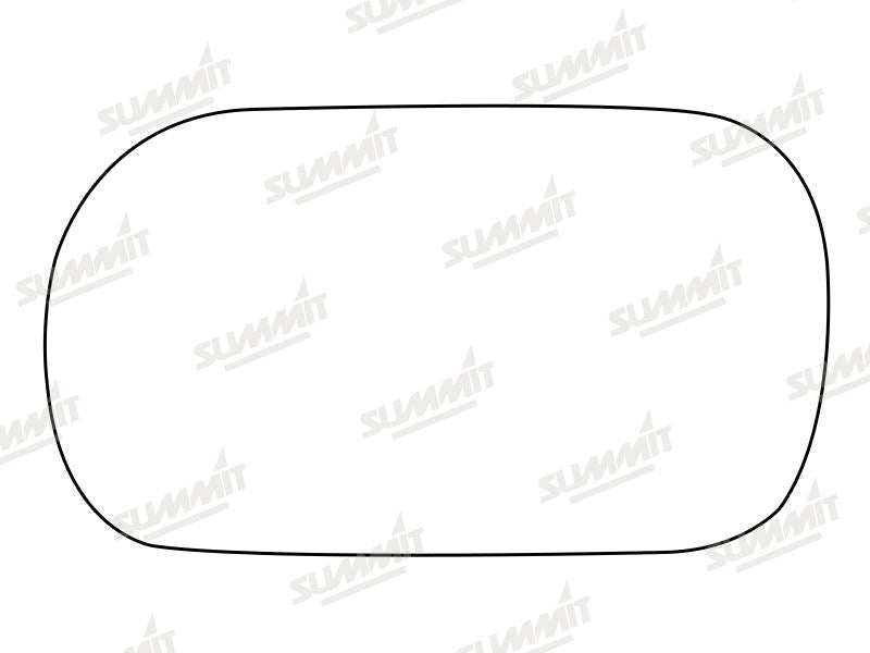 Summit Stick-On Standard Mirror Glass fits Fiat Strad RHS Summit - Dynamic Drive