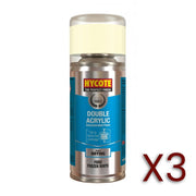 3x Hycote Aerosol Paint for Ford Frozen White 150ml Hycote - Dynamic Drive