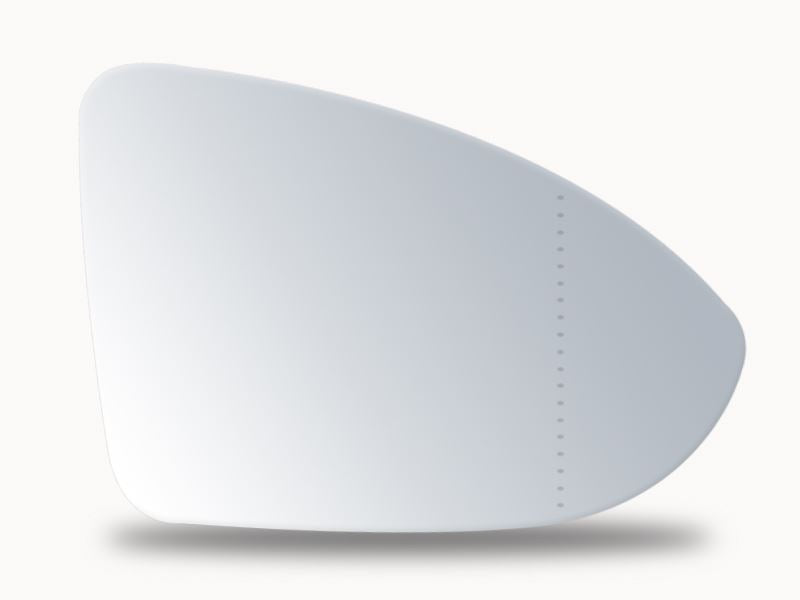 Summit Stick-On Aspheric Mirror Glass fits VW Golf Mk7 2013 on RHS Summit - Dynamic Drive
