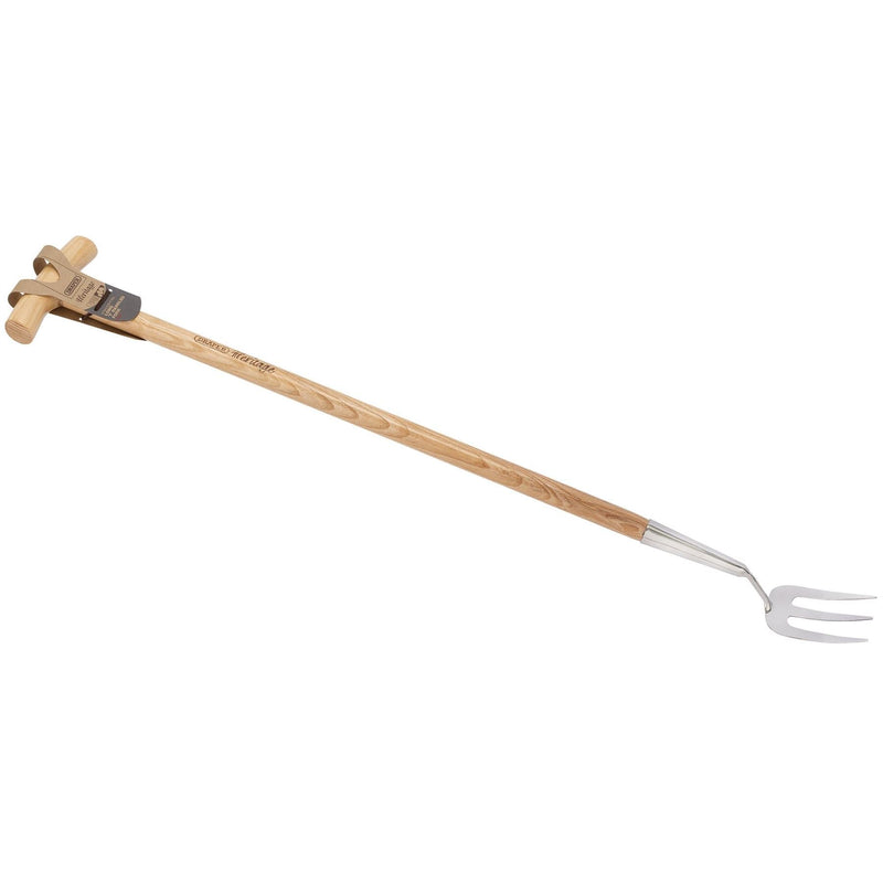 Draper Heritage Stainless Steel Fork With Ash Long Handle 99031 Draper - Dynamic Drive