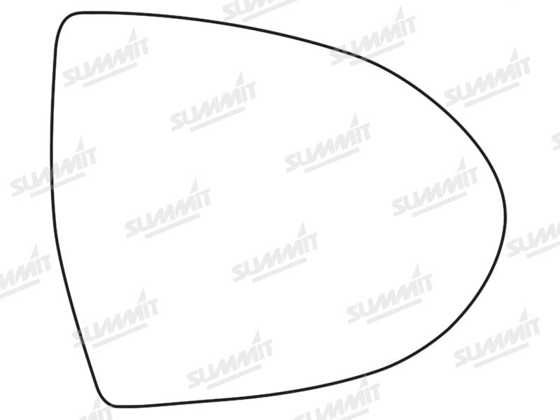 Summit Stick-On Standard Mirror Glass fits Kia Sportage 10 on RHS Summit - Bars 4 Cars